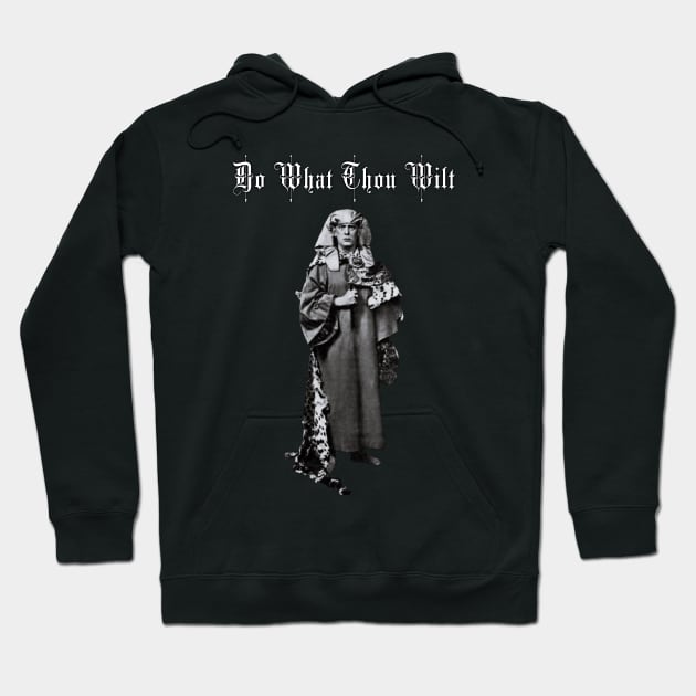 Aleister Crowley: Do What Thou Wilt Hoodie by Aflamed Designs